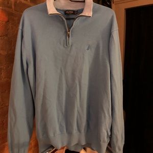 Nautica Zip Down Collar Sweatshirt Men’s Size XL